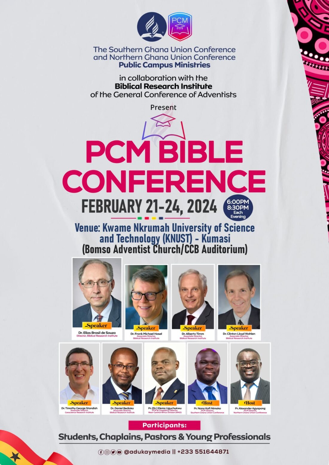 Venue: Kwame Nkrumah University of Science and Technology (KNUST ...